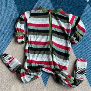 Kickee Pants stripe zipper 3-6 months